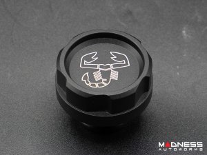 FIAT 500 Oil Cap - CFP - Black Anodized Billet - w/ Scorpion Logo FIAT 500 Oil Cap - CFP - Black Anodized Billet - w/ Scorpion Logo